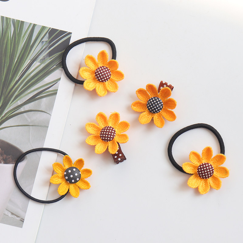 韩国网红公主可爱儿童发饰小女孩向日葵发夹边夹小雏菊太阳花头绳,饰品/流行首饰/时尚饰品新,发饰,淘宝优惠券,粉丝福利购,淘宝优惠卷
