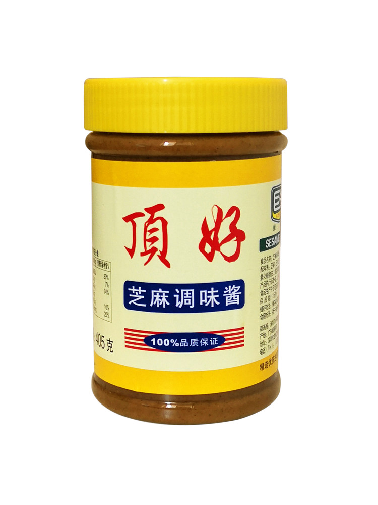 包邮优质顶好芝麻调味酱405g芝麻酱蘸酱沙县小吃蒸饺调料拌面火锅