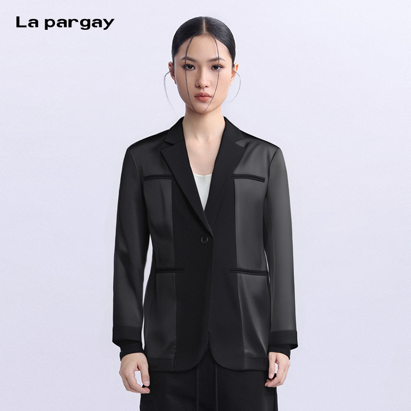 纳帕佳一粒扣时尚西装女潮牌外套