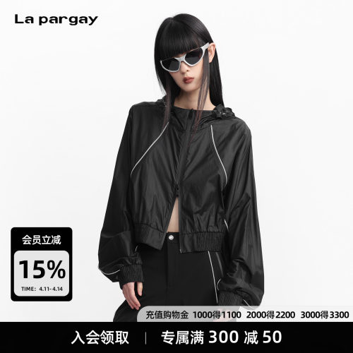 Lapargay 户外机能短款外套 暗黑 轻量上衣  户外风 L78101217V