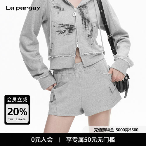 Lapargay 休闲短裤 高街艺术 A字版型 运动感 L78102201V