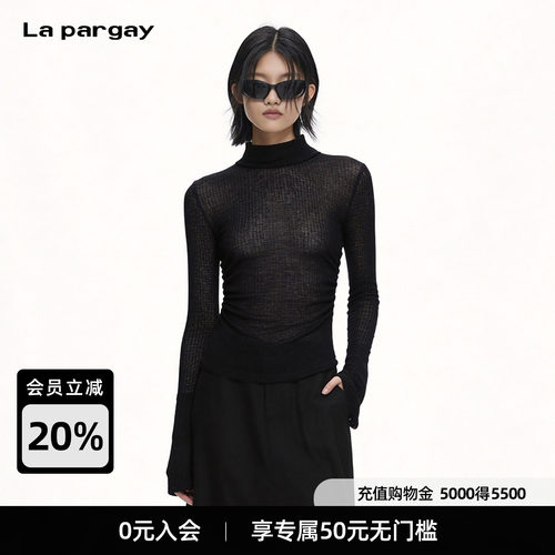 Lapargay辣妹风针织打底衫收腰