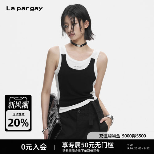 LapargayU领假两件显瘦上衣