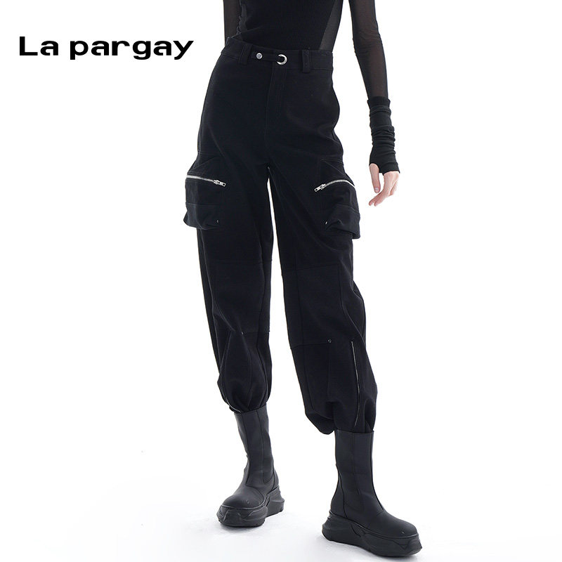 纳帕佳高腰直筒休闲裤2026新款女式黑色宽松长款休闲小众裤子,女装/女士精品,休闲裤,淘宝优惠券,粉丝福利购,淘宝优惠卷