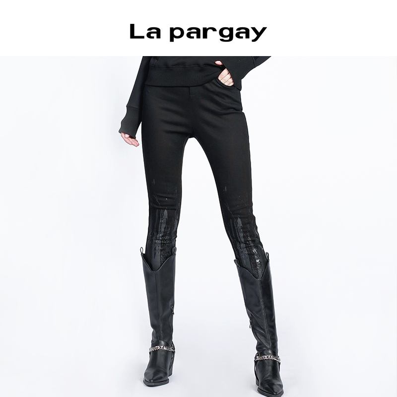 Lapargay高腰长裤街头常规