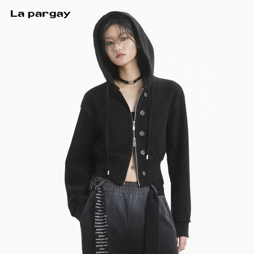 Lapargay辣妹连帽短外套