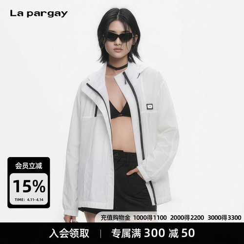 双拉链连帽防风轻盈抗皱夹克