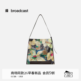 播复古小清新女士单肩包大容量文艺包包26春季 BPT1BD8105 新款