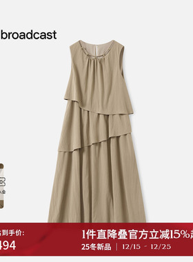 播度假风海边气质无袖连衣裙女25秋季新款法式漂亮长裙DDS3LD5000