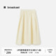 好看漂亮气质长裙DDS3BD5006 新款 播黄色法式 松弛感半身裙女秋季
