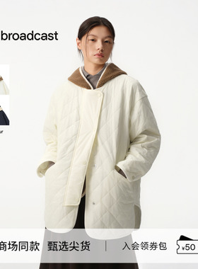 播商场同款松弛两件套叠搭棉衣女冬新款宽松棉服外套BDS4PD3600