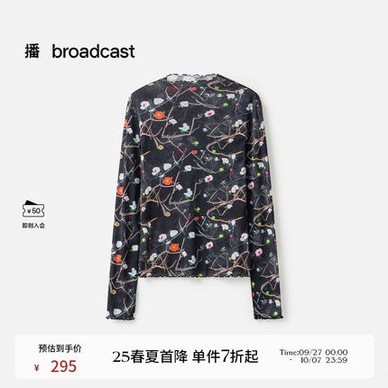 播商场同款Zhang Hui联名系列花边衬衫女25春秋新品BDS1HD1579