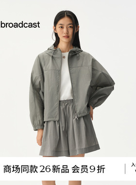 【商场同款】播26秋新品尼龙连帽短外套女轻户外上衣BDT3WD3003