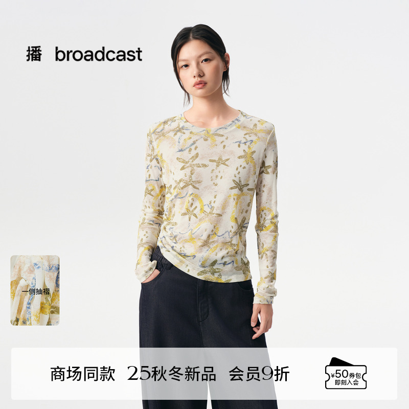 蜡笔手绘草莓朦胧网纱