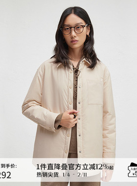 播冬季休闲宽松棉服外套女轻薄翻领棉衣DDR4PD5070