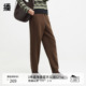简约松弛休闲裤 女24冬新款 松紧腰美式 播商场同款 运动裤 BDR9KD4220