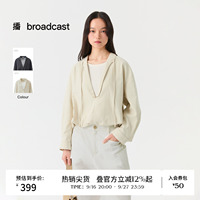 播26夏新品长袖衬衫女假两件休闲风宽松上衣DDT2CD5633