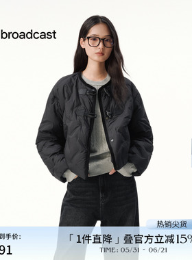 播秋冬黑色短款羽绒服小个子保暖外套DDS4RD5277