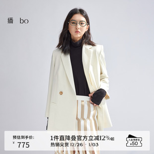 外套女商场同款 播 羊毛西装 商场同款 通勤西服上衣BDR1XD2101