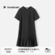 播商场同款 宽松裙子BDS3LD3045 新款 宽松简约短袖 连衣裙女秋季