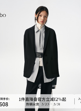 播 bo 商场同款百搭落肩西装女秋季新款外套BDS3XD4766