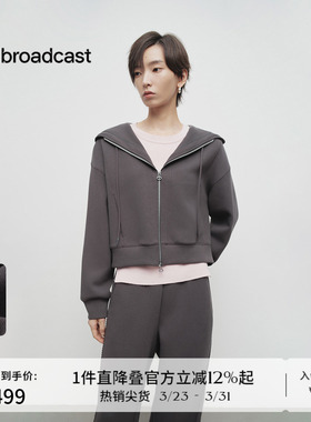 播商场同款短款淡人连帽领外套女春季新款美式上衣BDS1WD1599