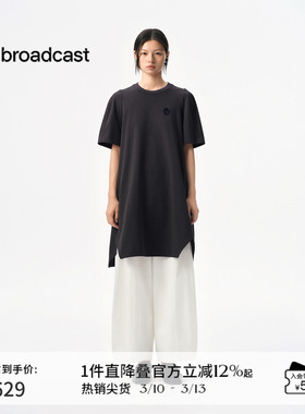 播商场同款宽松廓形短袖连衣裙女秋新品短款裙子BDS3LD3039