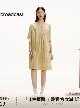 播松弛感短袖连衣裙女夏季宽松可露丽娃娃裙DDS2LD59081