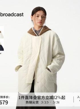 播商场同款松弛两件套叠搭棉衣女冬新款宽松棉服外套BDS4PD3600