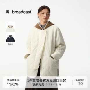 播商场同款 宽松棉服外套BDS4PD3600 松弛两件套叠搭棉衣女冬新款