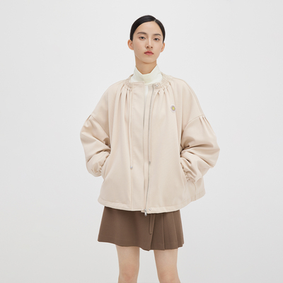 播小个子棉服外套女2023秋冬修身显瘦款设计感短款棉衣DDQ4PD5560