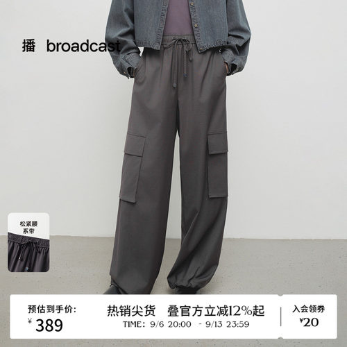 方形盖袋，工装风格
