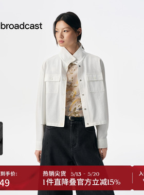 播商场同款松弛感短款外套女秋新品慵懒休闲上衣BDS3WD3046