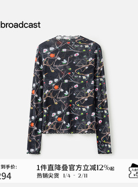 播商场同款Zhang Hui联名系列花边衬衫女25春秋新品BDS1HD1579