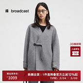 国风短款 播商场同款 宽松24冬新羊毛呢外套BDR4AD3723 新中式