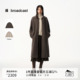 宽松超长款 播商场同款 简约百搭毛呢外套女冬新款 大衣BDS4AD3622
