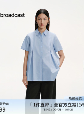 播春夏小众收腰衬衫女减龄航海系洋气短袖衬衣DDS2CD5117