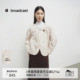 播商场同款 文艺风刺绣轻薄棉衣BDS1PD1559 新款 新中式 棉服女春季