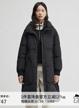 播保暖舒适立领羽绒服女冬季中长款休闲宽松外套DDR4RD5145