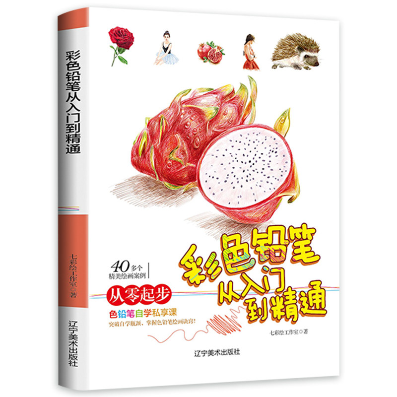 色铅笔从入门到精通素描绘画色铅笔基础教程色铅笔手绘入门教程书籍