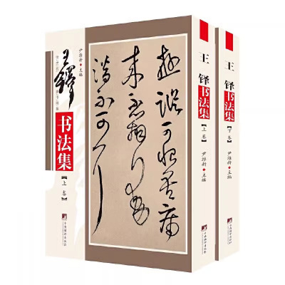 王铎书法集铜版彩印上下2卷 王铎书法作品集行书帖草书毛笔墨迹碑帖临摹字帖善本书法大全中国书画名家全集书法作品集 尹维新编