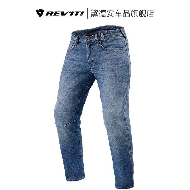 REVIT底特律2摩托车骑行裤夏季修身牛仔裤复古四季休闲男士亚洲款