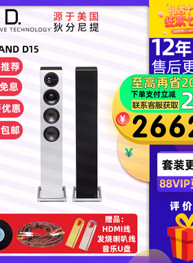 美国DT狄分尼提 Demand D15发烧HiFi落地音箱专业家用前置主音响