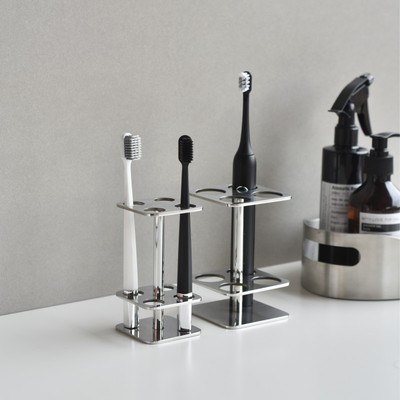 Hin原创304不锈钢亮面电动牙刷架台面牙具置物架浴室卫生间牙刷座