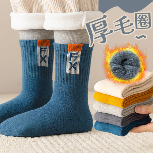 儿童袜子冬季加厚毛巾袜