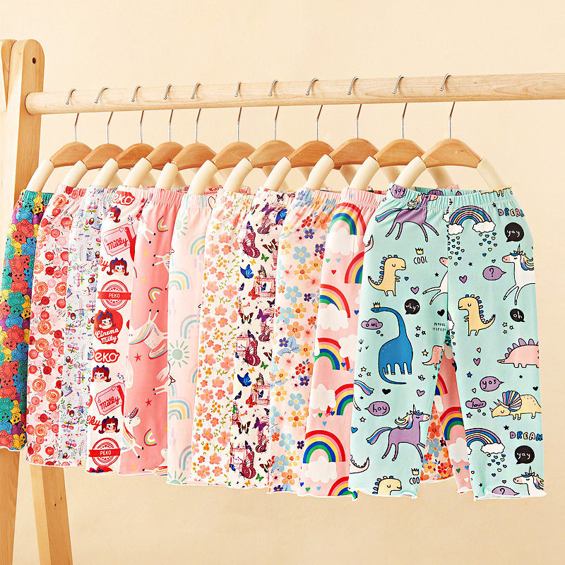 女童裤子夏装儿童夏季卡通女宝宝七分裤牛奶丝打底裤薄款外穿夏款,童装/婴儿装/亲子装,裤子,淘宝优惠券,粉丝福利购,淘宝优惠卷