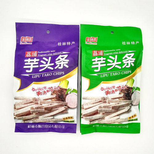 广西桂林特产金顺昌230克原味荔浦芋头条香葱味芋头条香芋条