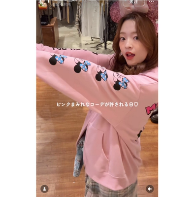 RC2026春季 限定合作款卡通印花图案双拉链连帽宽松卫衣