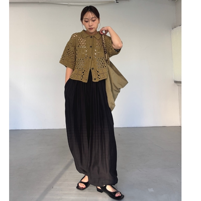 K*F2026春夏 经典款复古天丝轻盈飘逸休闲灯笼裤