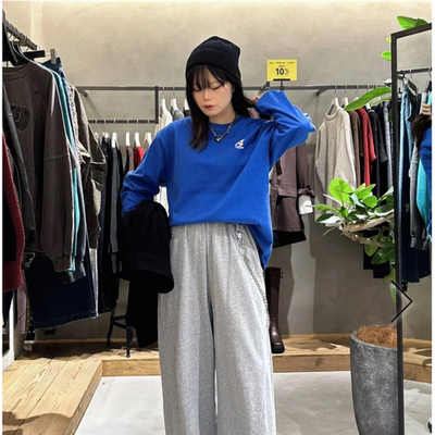 PB2025秋季 袖子字母印花男女同款长袖百搭T恤QC